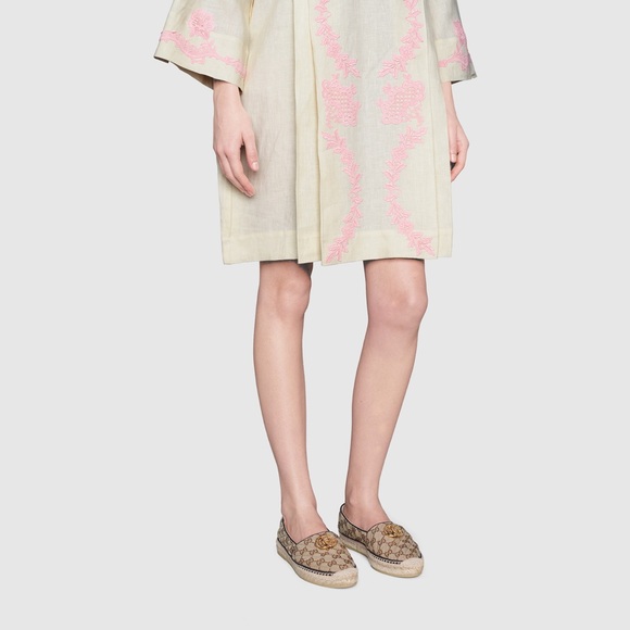 GUCCI GG MATELASSE CANVAS ESPADRILLE SLIP ON SHOES SIZE EU 39 US 9 - Picture 6 of 16